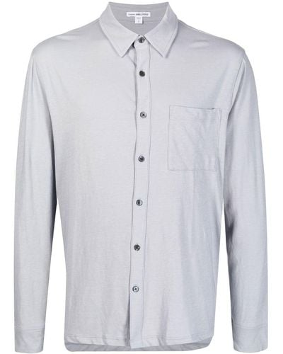 James Perse Long-sleeve Knitted Shirt - Grey