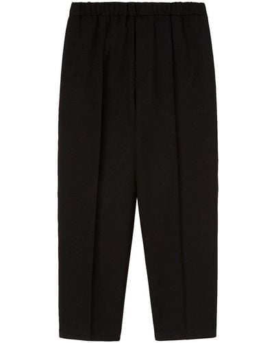 Alexander McQueen Pantalones de vestir anchos - Negro