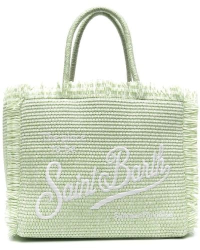 Mc2 Saint Barth Vanity straw beach bag - Grün