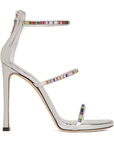 Giuseppe Zanotti Harmony Crystal-embellished 120mm Sandals - White