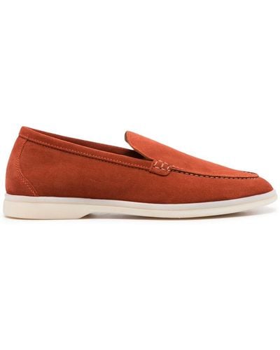 SCAROSSO Ludovica Suede Loafers - Red