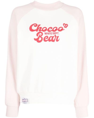 Chocoolate カラーブロック スウェットシャツ - ピンク