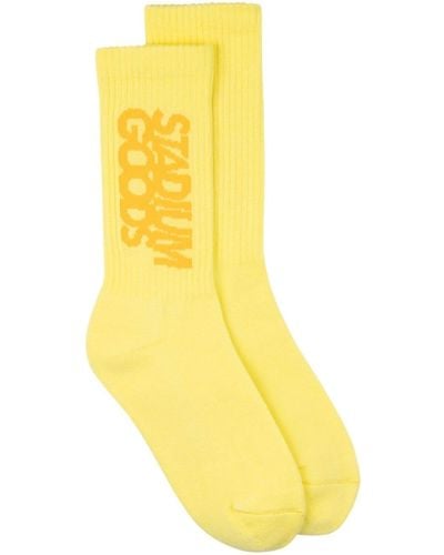 Stadium Goods Socken mit Logo-Print - Gelb