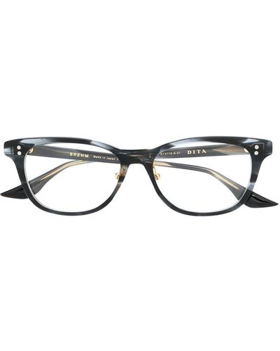 Dita Eyewear Brille mit breitem Gestell - Braun