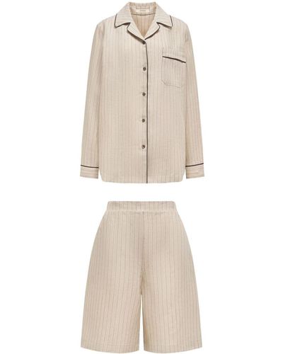 12 STOREEZ Linen Short Set - Natural