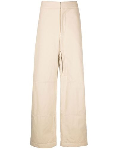 Jacquemus Neutral Wide-leg Pants - Men's - Cotton/polyester - Natural