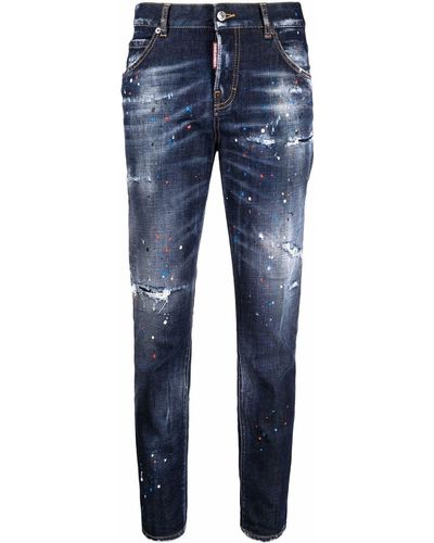 DSquared² Straight Jeans - Blauw