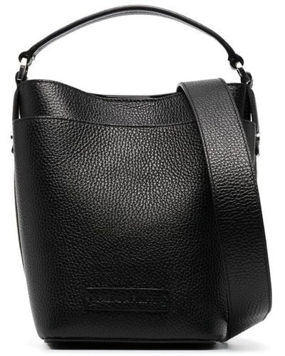 Fabiana Filippi Pebbled Leather Bucket Bag - Black