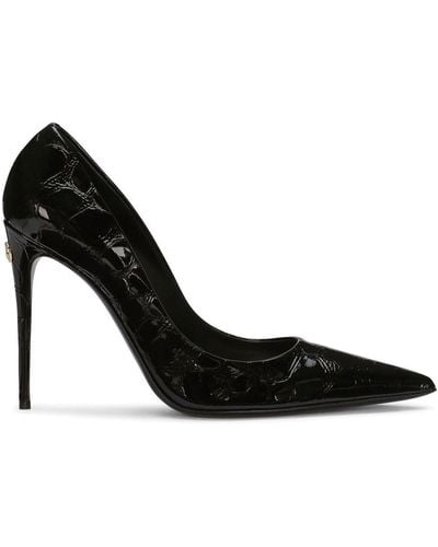 Dolce & Gabbana Zapatos Décolleté con tacón de 105mm - Negro
