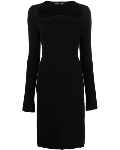 Proenza Schouler Textured Knit Dress - Black