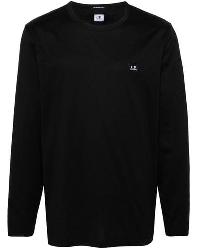 C.P. Company Logo-patch Cotton T-shirt - Black