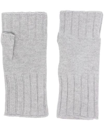 Eleventy Fijngebreide Handschoenen - Wit