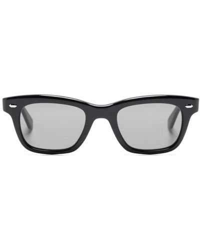 Garrett Leight Grove rectangle-frame sunglasses - Nero
