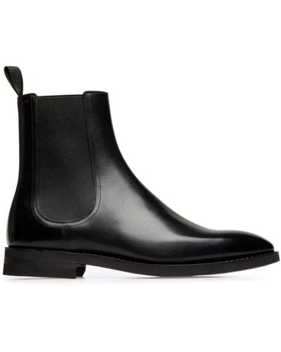 Bally Scribe Leather Chelsea Boots - Black