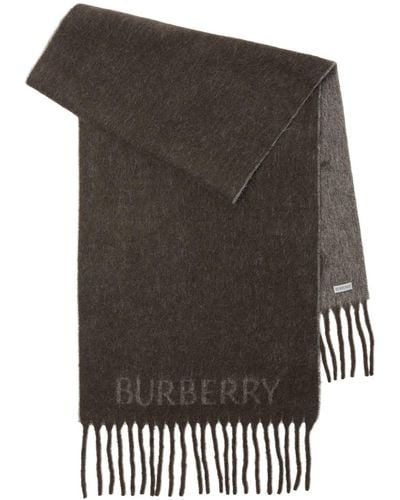 Burberry Schal mit Ritteremblem-Print - Schwarz