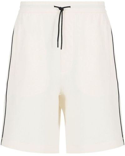 Emporio Armani Pantalones cortos de chándal con logo en jacquard - Neutro