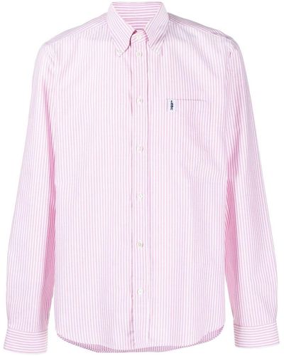 Mackintosh Bloomsbury Striped Shirt - Pink