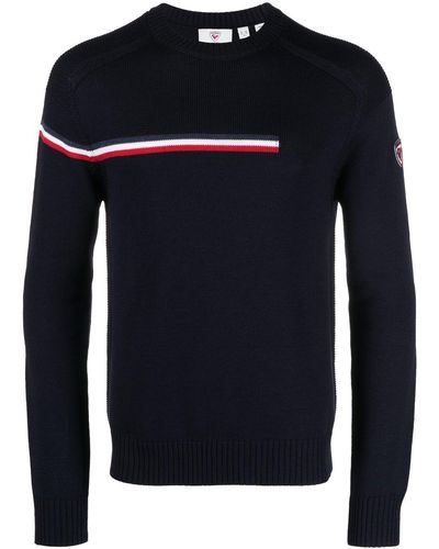 Rossignol Odysseus Stripe-detail Sweater - Blue