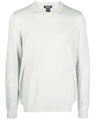 Avant Toi Fine-knit Sweatshirt - White