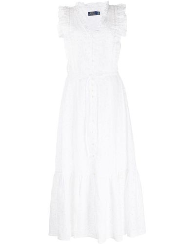 Polo Ralph Lauren アイレットレース ドレス - ホワイト