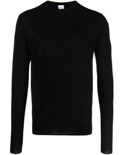 Aspesi Fine-knit Virgin Wool Sweater - Black