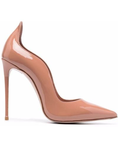 Le Silla Wave-edge Patent Leather Court Shoes - Multicolour