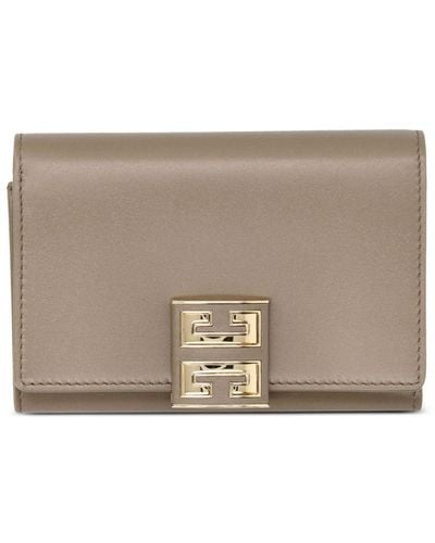 Givenchy 4g Tri-fold Leather Wallet - Grijs