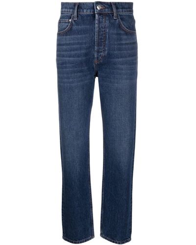Claudie Pierlot Straight-leg High-waist Jeans - Blue