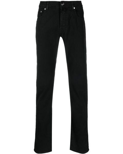 Moorer Denim Straight-leg Jeans - Black
