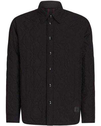 Etro キルティング シャツジャケット - ブラック