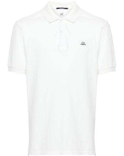 C.P. Company 24/1 Cotton Polo Shirt - White