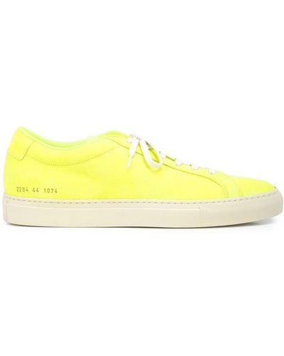 Common Projects Achilles Suede Trainers - Yellow