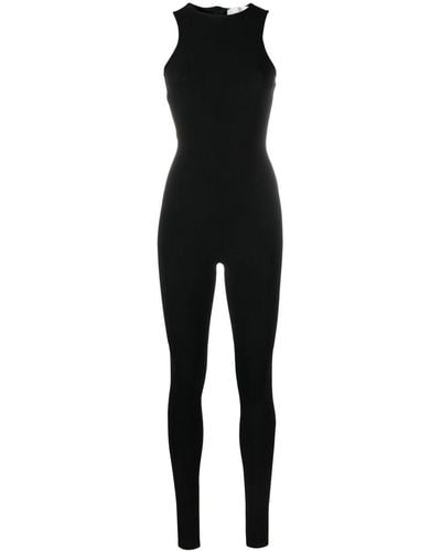 Atu Body Couture Sleeveless Crew-neck Catsuit - Black