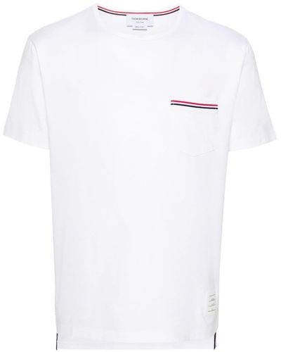 Thom Browne グログラン コットンtシャツ - ホワイト