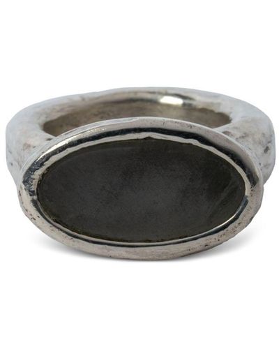 Parts Of 4 Short Roman Sterling-silver Ring - Grey