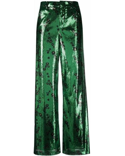 Philosophy Di Lorenzo Serafini Pantalones anchos con lentejuelas - Verde