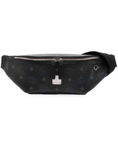 MCM Sac banane à motif monogrammé - Noir