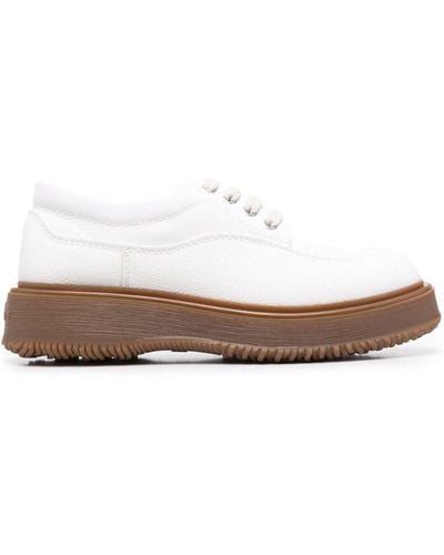Hogan Untraditional Chunky Sole Brogues - White