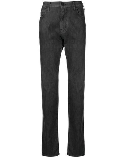 Emporio Armani Klassische Straight-Leg-Jeans - Grau