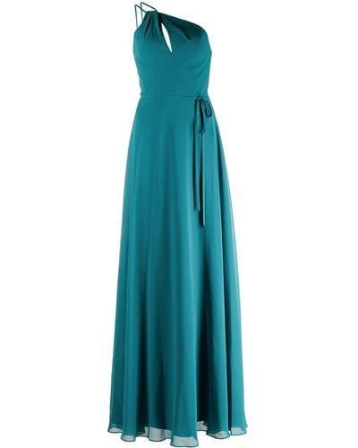 Marchesa Pescara One-shoulder Bridesmaid Gown - Blue