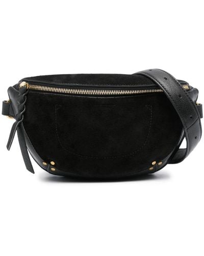 Jérôme Dreyfuss Lino Banane Leather Belt Bag - Black