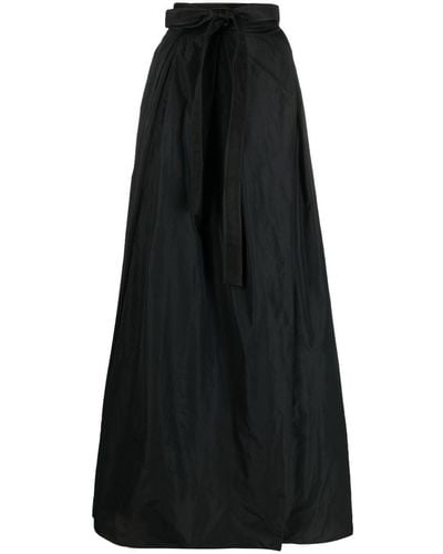 Pinko Nocepesca Pleated Maxi Skirt - Black