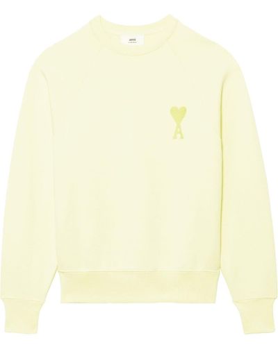 Ami Paris Ami De Coeur Sweatshirt - Yellow