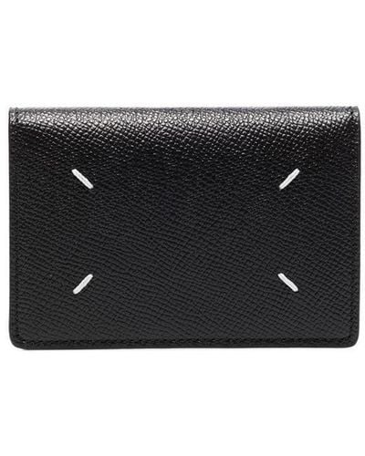 Maison Margiela Four-stitch Logo Leather Cardholder - Black