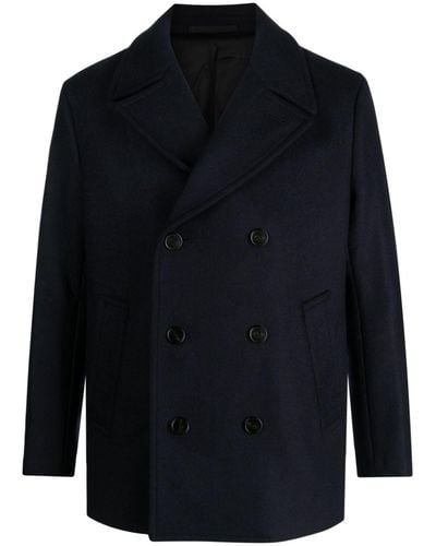 Theory Frederick Double-breasted Peacoat - Blue