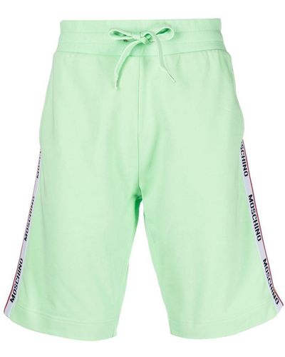 Moschino Lounge-Shorts mit Logo - Grün