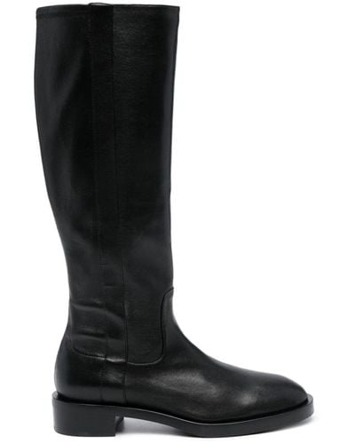 Stuart Weitzman Sadie Knee-lenght Leather Boots - Black