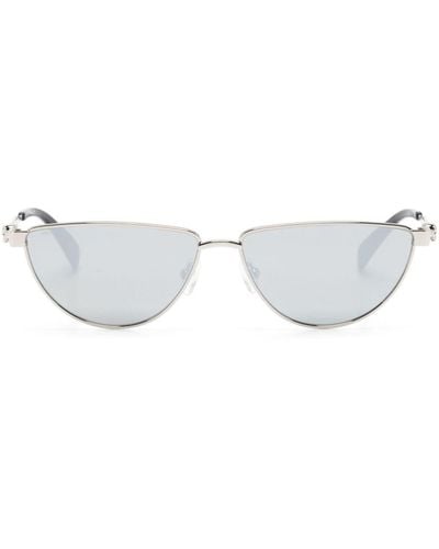 Alexander McQueen D-frame Sunglasses - White