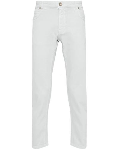 Eleventy Klassische Tapered-Jeans - Weiß