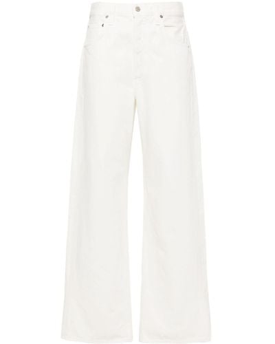 Citizens of Humanity Ayla Baggy Cuffed Crop Jeans - White